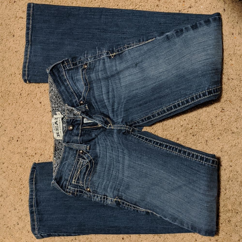 Ariat R.E.A.L. Mid Rise Stretch Original Boot Cut Jean - size 25R